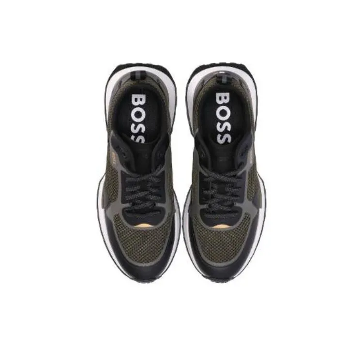 BOSS Logo-print Panelled Sneakers-4