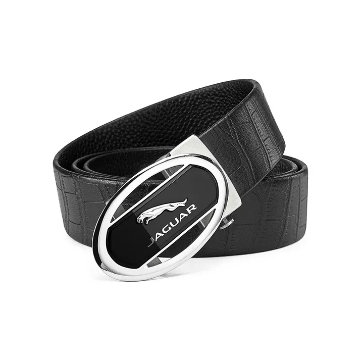 JAGUAR Luxe Lightweight Automatic Buckle Business Cow Leather Leather Belts Men's Width 3.4cm-3