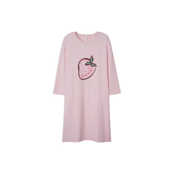 Sha Qian Nightgown Spring And Fall Season Women's Pink