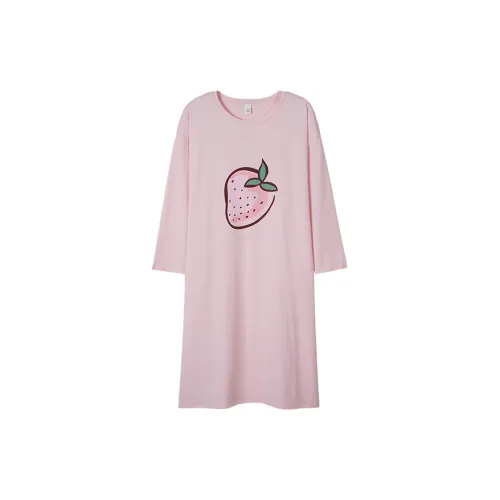 Sha Qian Nightgown Spring And Fall Season Women's Pink