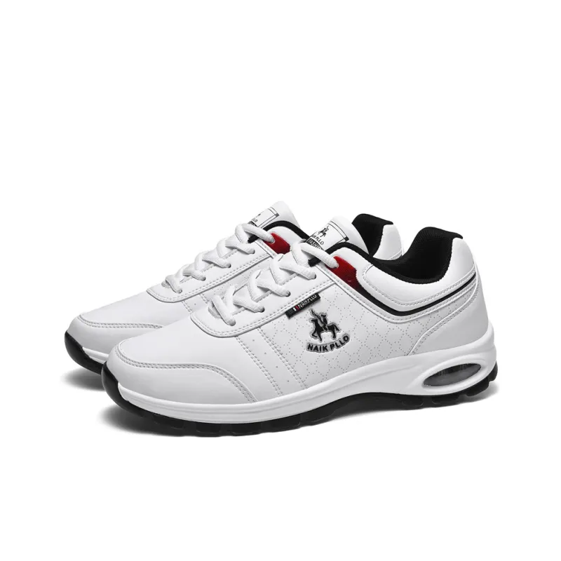 NAIKPLLO Casual Shoes Men Low Top White/Black-3