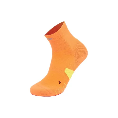 LiNing Mid-Calf Socks Unisex 1 Pack Neon Bright Orange
