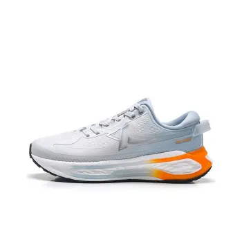 XTEP Starburst Anti Slip Wear Resistant Low Top Running Shoes Men's Moonstone Gray/Evening Dusty Blue