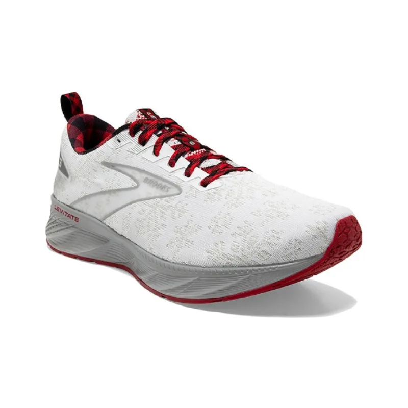 Brooks Levitate GTS Cushioning Breathable Low-Top Running Shoes Women's White-2