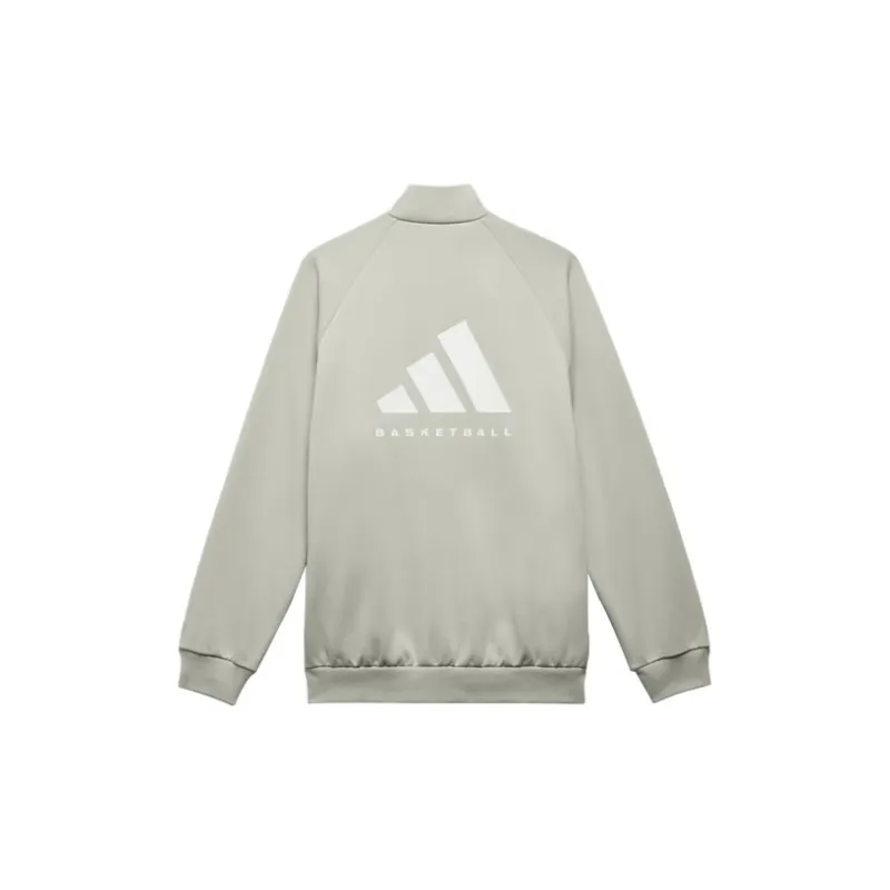 Adidas Originals Basketball Track Jacket Jackets Coats International Version Unisex Halo Green-1
