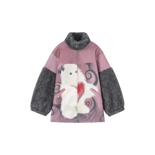 ELF SACK Coats Women's Monster Gray Pink