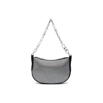 MICHAEL KORS Calfskin One Shoulder Handbags Small Size Women's Silver