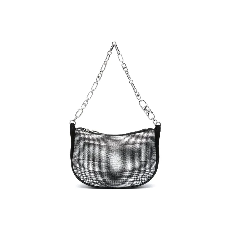 MICHAEL KORS Calfskin One Shoulder Handbags Small Size Women's Silver-0