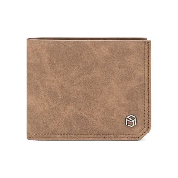 MashaLanti Synthetic Leather Card Holder Wallet Regular Men's Coffee/Gray Green