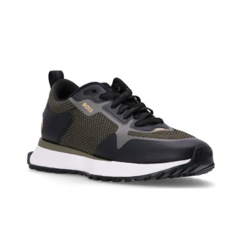BOSS Logo-print Panelled Sneakers-2