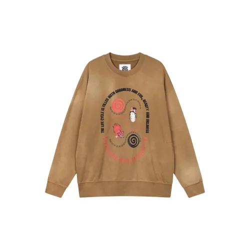 Round Two Sweatshirts Unisex Dark Brown