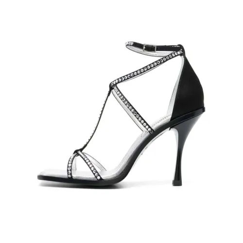 DSQUARED2 Crystal-embellished Square-toe Sandals