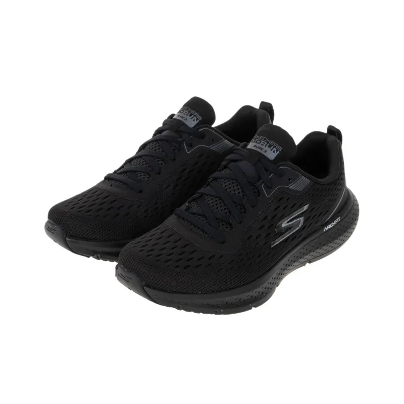 Skechers Go Run Pure 3 Cushioning Wear-Resistant Low-Top Running Shoes Women's Black-1