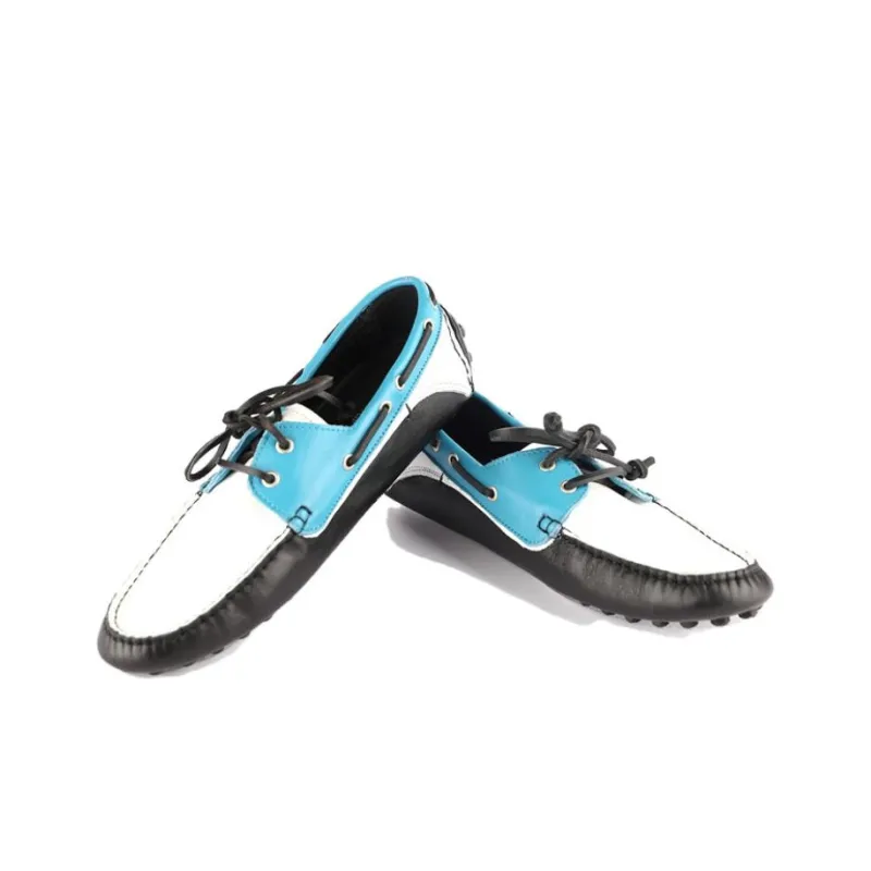 Just Cavalli Boat Shoes Men's Blue-4