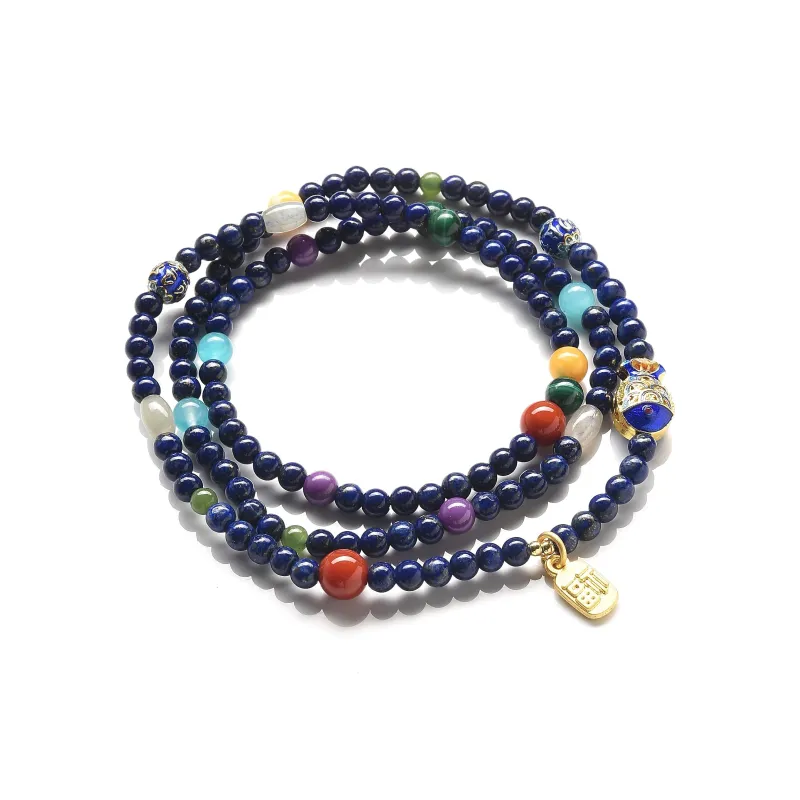 Abby's Wonderland Lapis Lazuli Fine Jade Bracelets Unisex-3