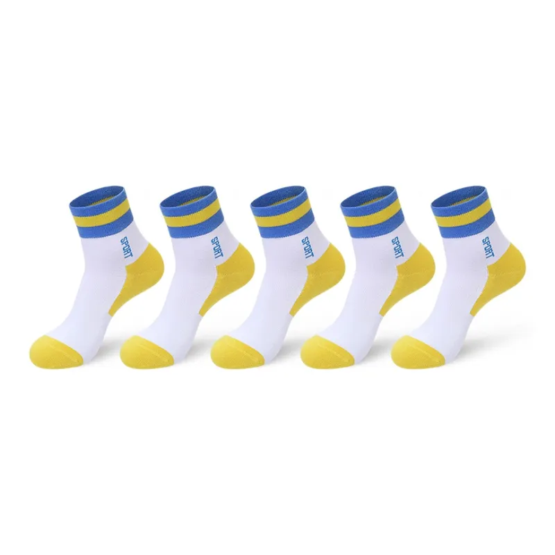 LUOLIAN Mid Calf Socks Men's 5 Pack-7