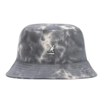 KANGOL Cotton Fabric Bucket Hats Women's Gray