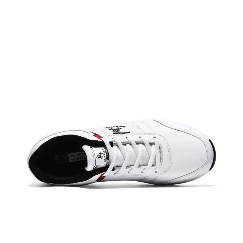 NAIKPLLO Casual Shoes Men Low Top White/Black-2