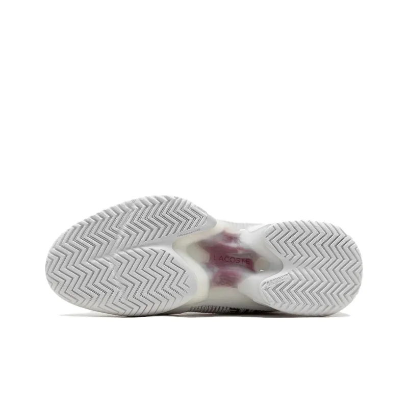 LACOSTE Low Top Casual Shoes Men's White Red-4