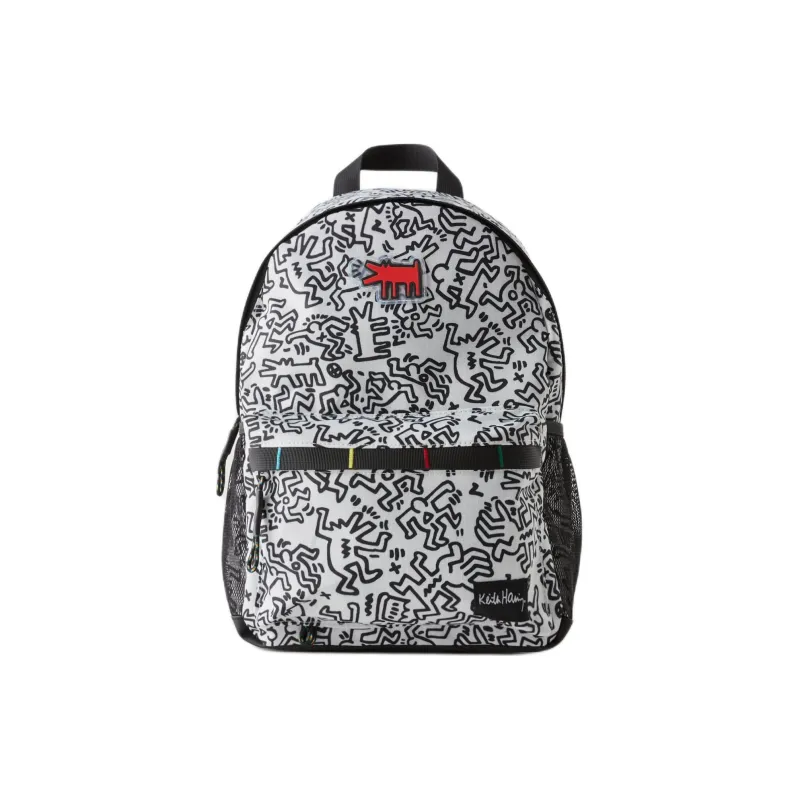ZARA KEITH HARING Works Collaboration Polyester Backpack Regular Men's White-0