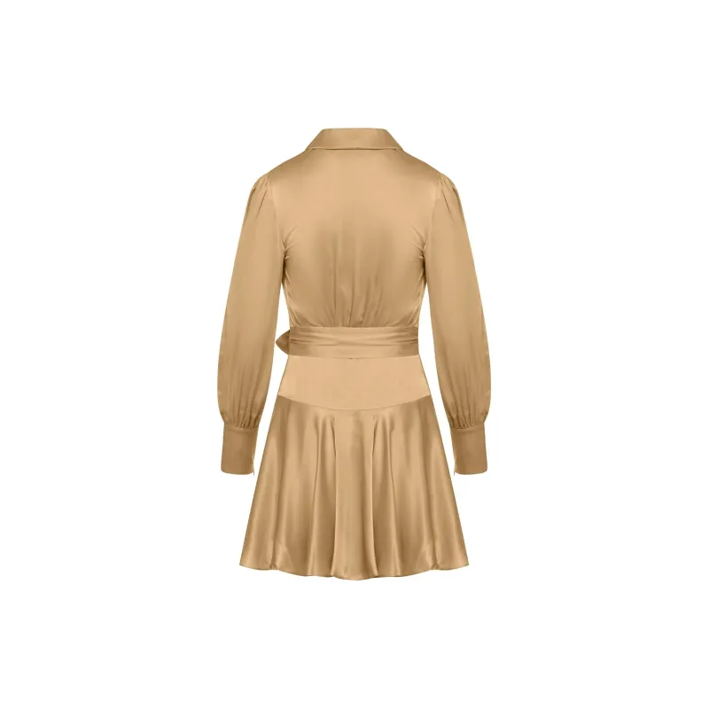 Zimmermann V-Neck Satin Wrap Dress-1