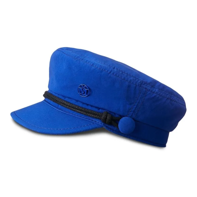 Maison Michel Wool Cotton Metal Berets Women's Blue-0