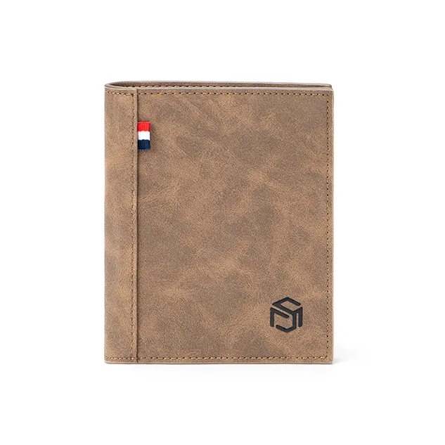 MashaLanti Microfiber Synthetic Leather Card Holder Wallet Regular Men's Coffee-0