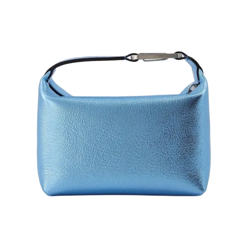 Eera Smooth Calf Leather Handbag Women's Blue Turquoise Stone Color-2