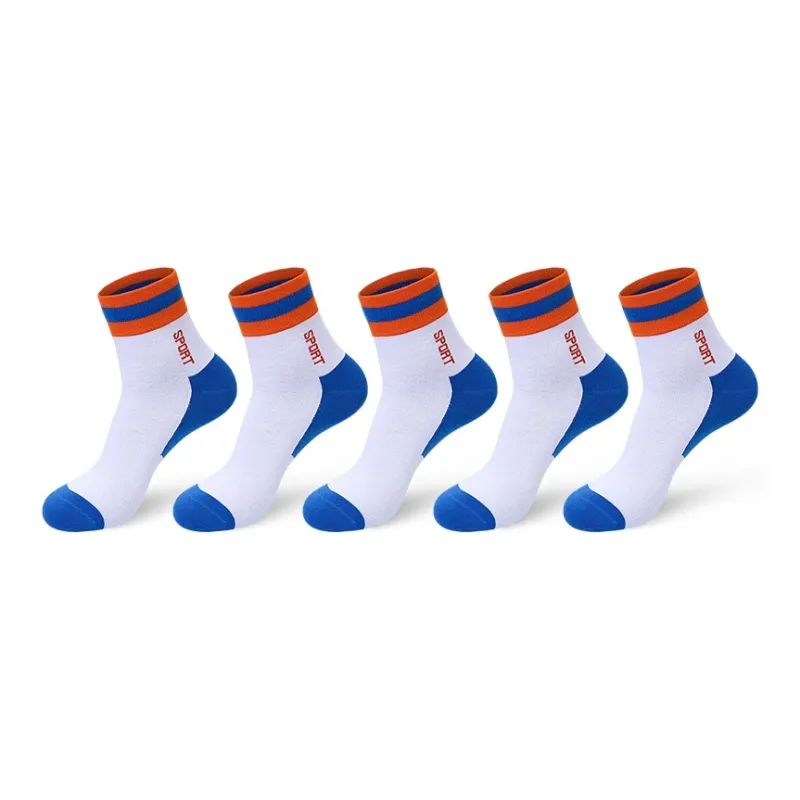 LUOLIAN Mid Calf Socks Men's 5 Pack-8
