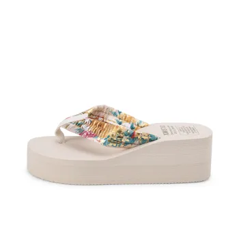 XMISTUO Rubber Sole Slip Resistant Quiet Flip Flops Women's