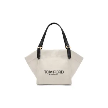 TOM FORD Logo Printed Open Top Tote Bag
