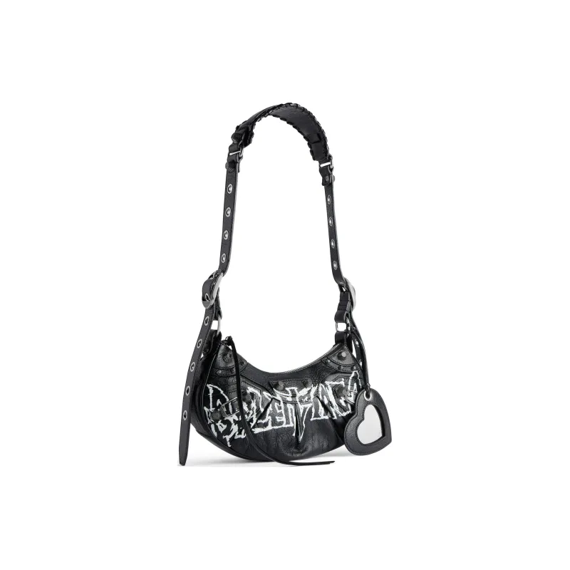 Balenciaga Le Cagole Sheepskin Handbag, Shoulder Bag Mini Women's Black-1
