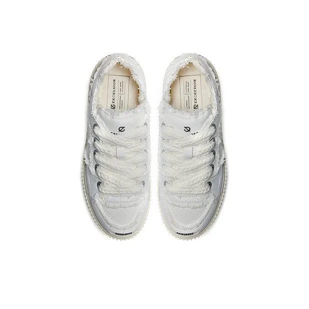 Excelsior Canvas Shoes Unisex Low Top White-3