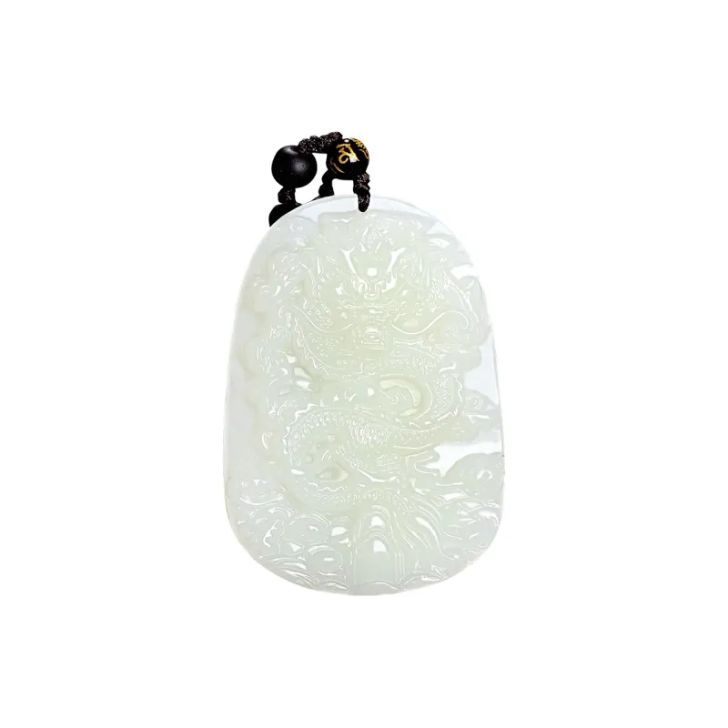Ingenuity Pendants Pale Greenish White Jade Unisex-0