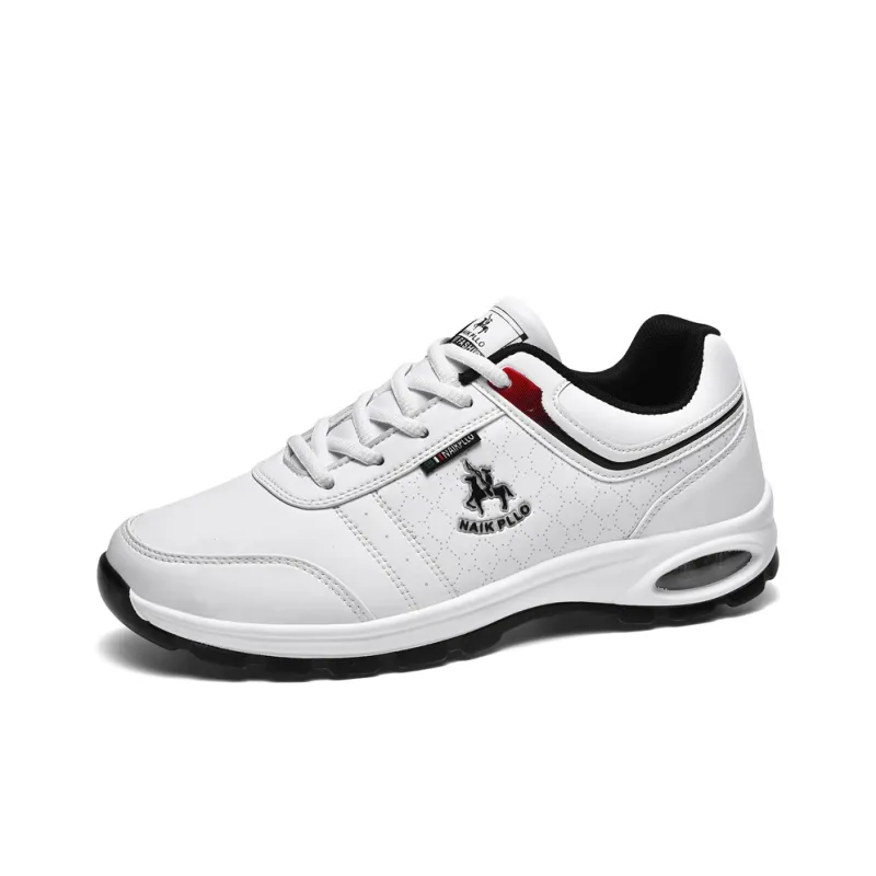 NAIKPLLO Casual Shoes Men Low Top White/Black-1