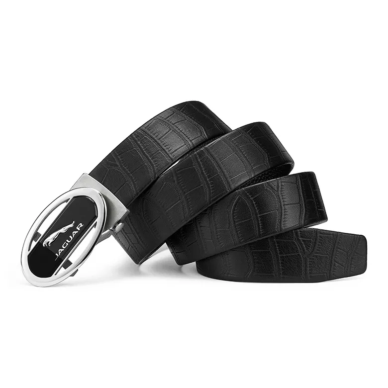 JAGUAR Luxe Lightweight Automatic Buckle Business Cow Leather Leather Belts Men's Width 3.4cm-2