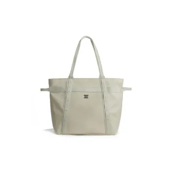 Herschel Recycled Material Handbag Tote Large Size Unisex Light Stone White