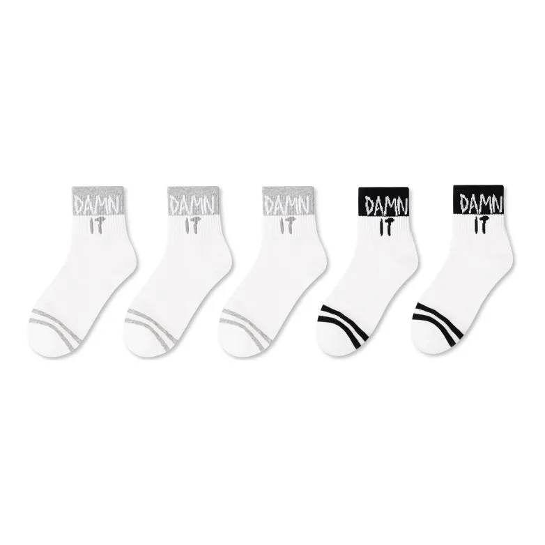LUOLIAN Mid Calf Socks Men's 5 Pack-42