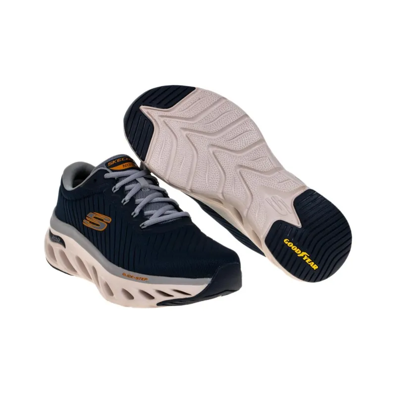 Skechers Arch Fit Arch Fit Glide-Step Cushioning Wear-Resistant Low-Top Casual Shoes Men's Dark Blue-3