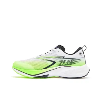QIAODAN Rapid 2.0 Cushioning Anti-Slip And Wear-Resistant Low-Top Q-KUNGFU PRO Running Shoes Men's White Green