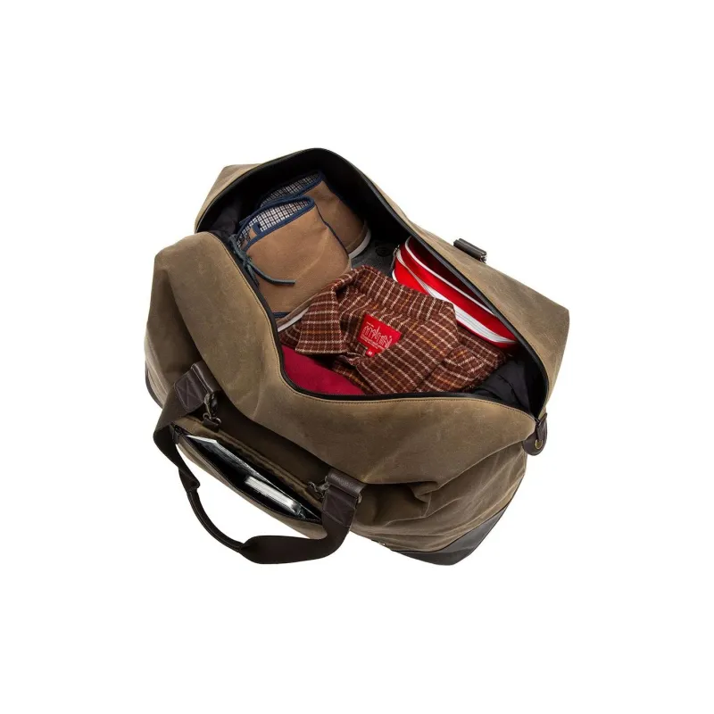 Manhattan Portage Martexin Original Wax Shoulder Bag Crossbody Bag Handbag Large Size Unisex Dark Brown-3