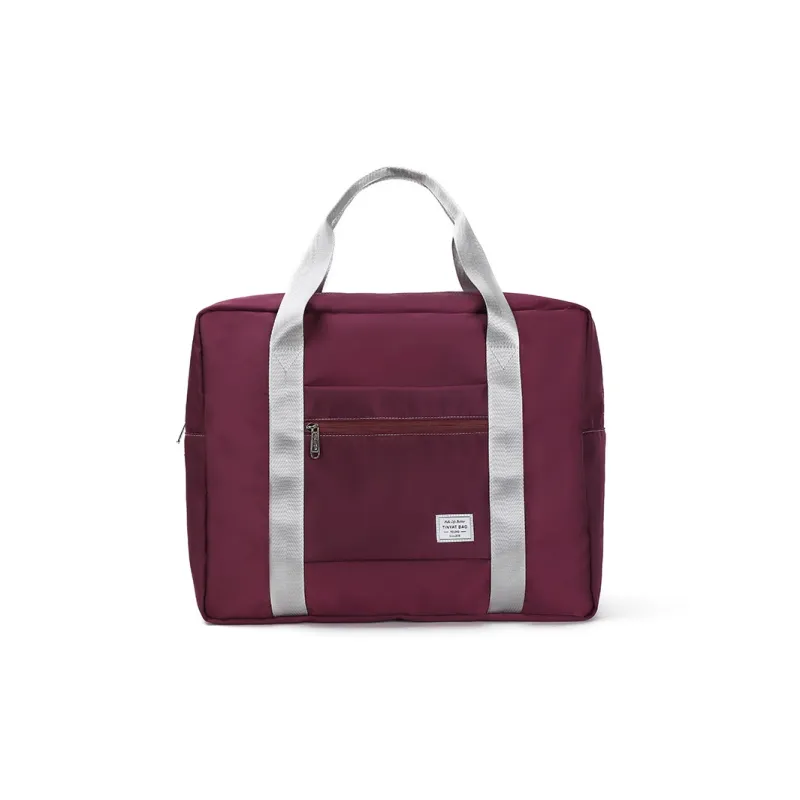 TINYAT Polyester Travel Bag Regular Unisex Gray/Black/Pink/Purple/Khaki-11