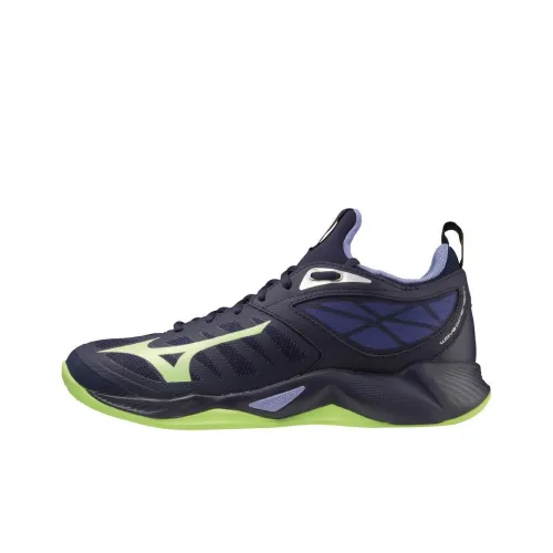 Mizuno Cushioned Slip-Resistant Low-Top Training Shoes Men's Blue Green