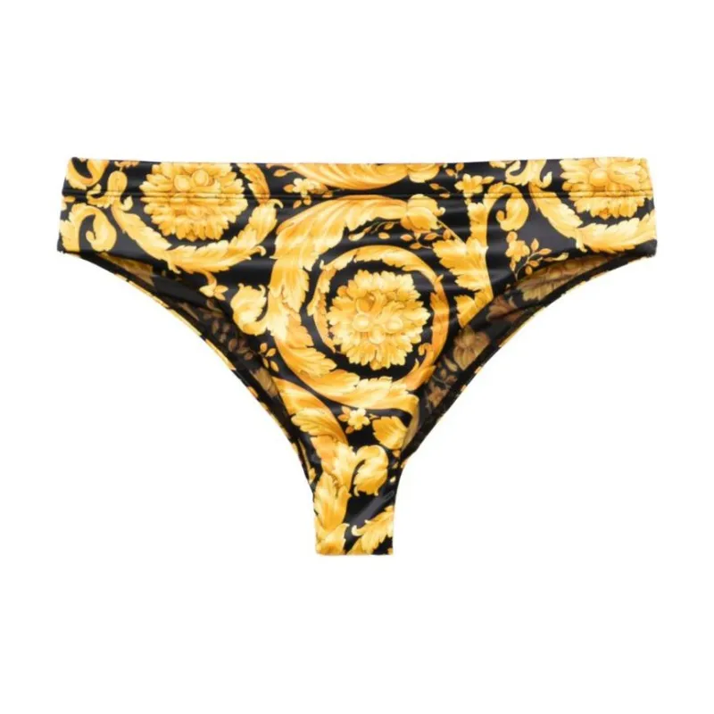 VERSACE Barocco Printed Mid Rise Briefs-0