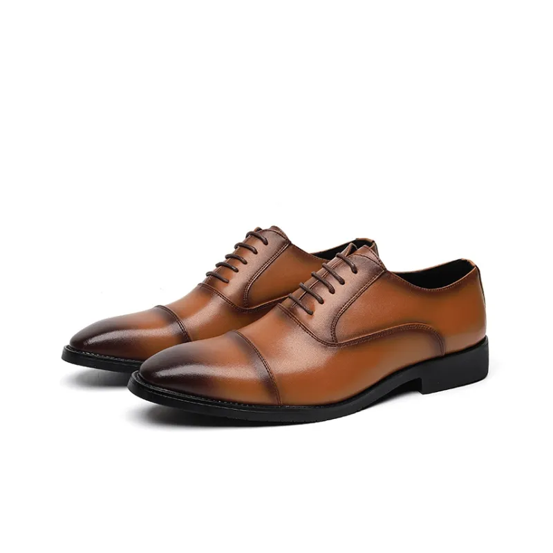 Cachiotti Dress Shoes Men Low Top Black/Brown/Yellow-11