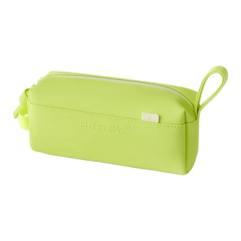 ZARA Polyurethane Clutches Toiletry Bags Regular Women's Fluorescent Yellow-1