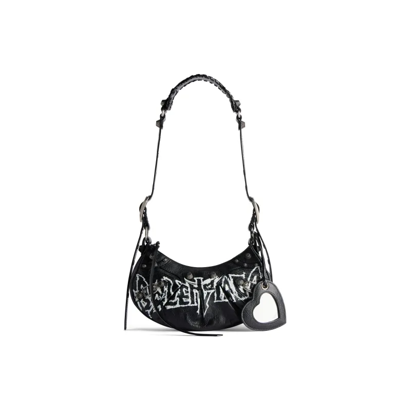 Balenciaga Le Cagole Sheepskin Handbag, Shoulder Bag Mini Women's Black-0