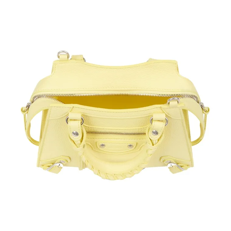 Balenciaga Neo Classic Cow Leather Handbag Mini Women's Yellow-3