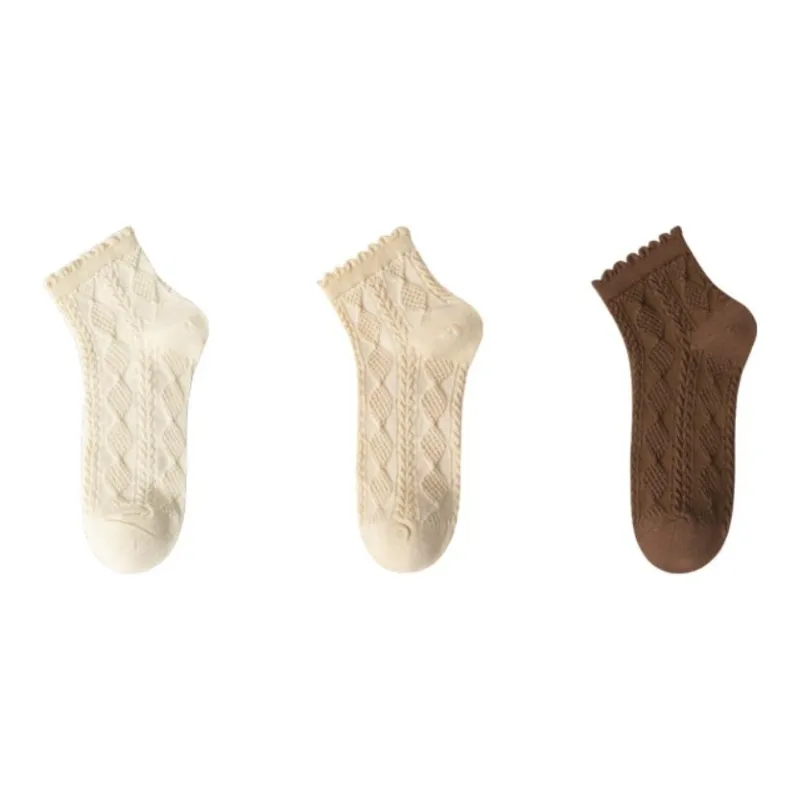 MIIOW Mid Calf Socks Women's 3 Pack-1