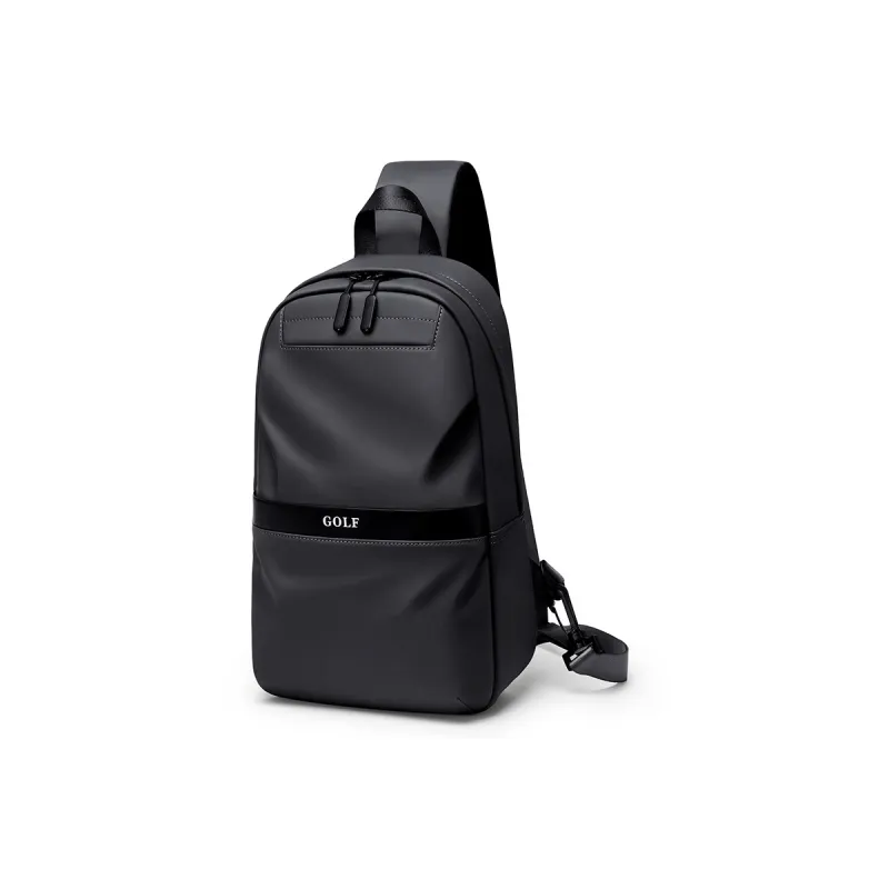 GOLF Oxford Crossbody Bag Cycling Bag Sling Bag Regular Men's Black/Dark Gray With Black-8